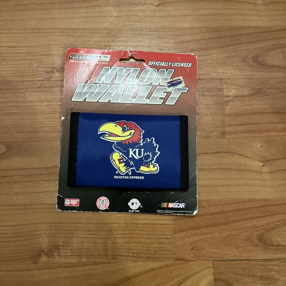 University Of Kansas Jayhawks Nylon Tri-Fold Wallet Muticolor Rico